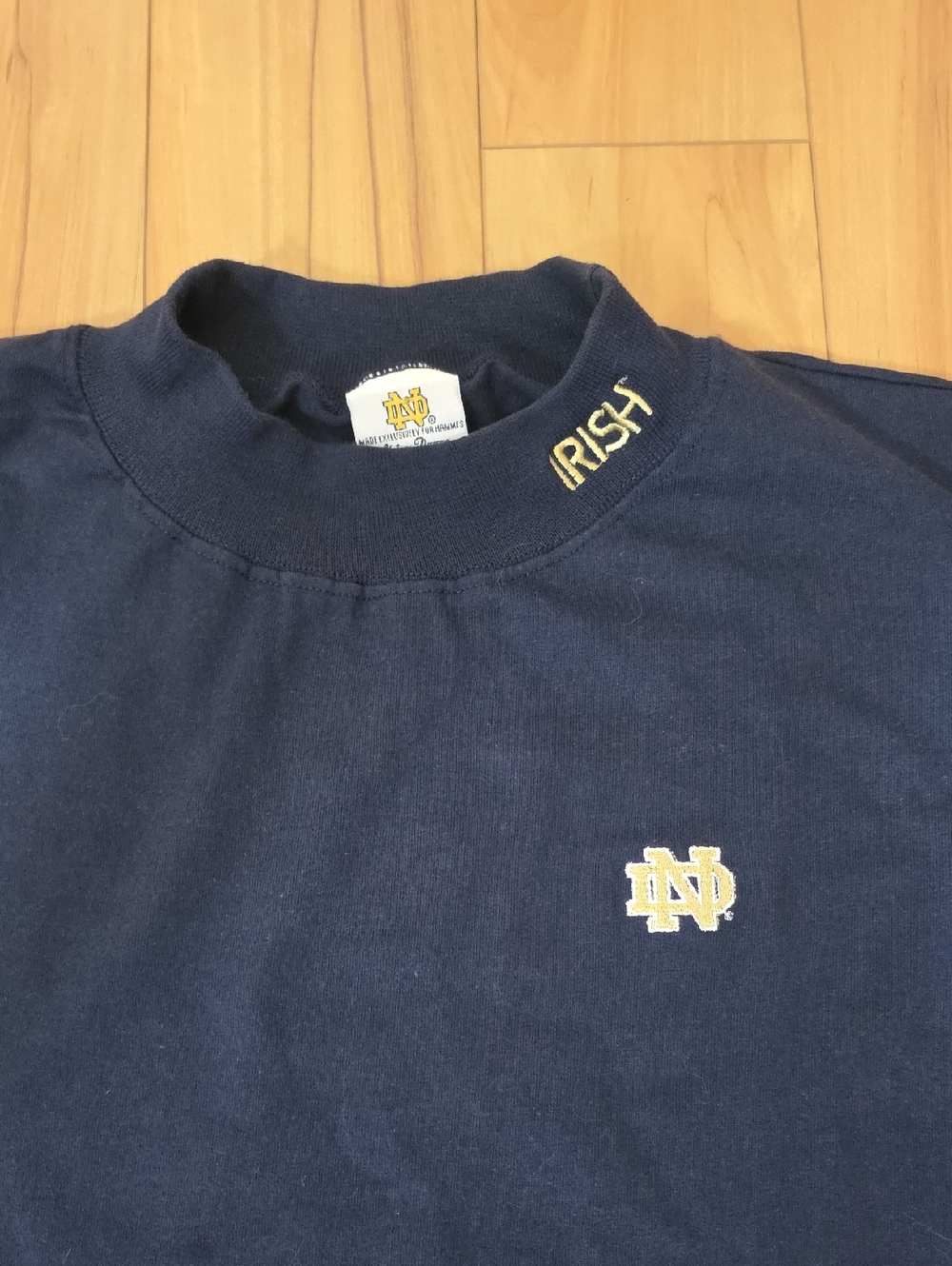 Vintage Notre Dame Hammes Bookstore Exclusive Navy Mock Turtleneck Mens XXL